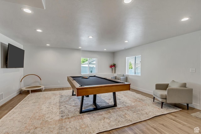 753 N Stallion Dr Unit 601, Spanish Fork, UT 84660 - playroom with wood finished floors, baseboards, billiards, and recessed lighting