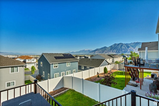753 N Stallion Dr Unit 601, Spanish Fork, UT 84660 - balcony featuring a residential view, a mountain view, a patio, and stairway
