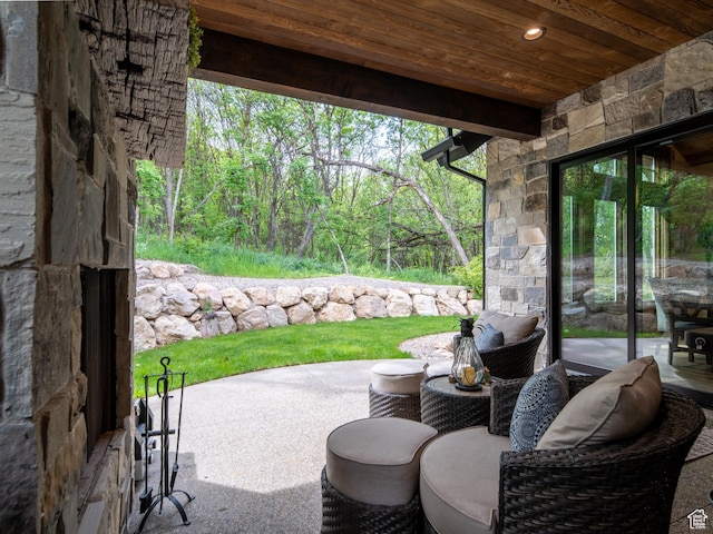 1156 N Valley View Dr, Eden, UT 84310 - view of patio