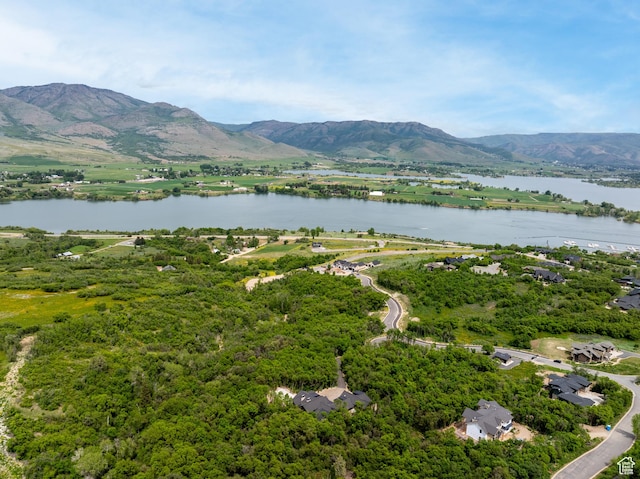 1156 N Valley View Dr, Eden, UT 84310 - bird's eye view of a water and mountain view