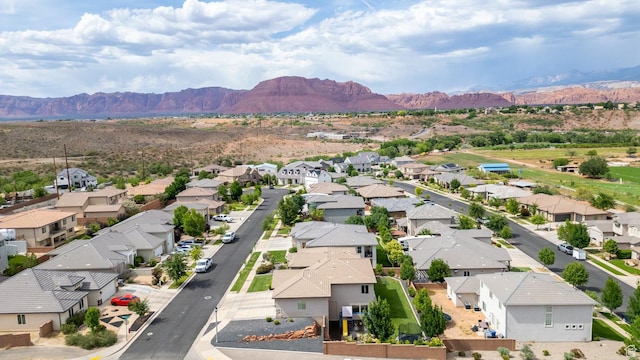 1432 Boys Pond Cir, Santa Clara, UT 84765 - aerial perspective of suburban area featuring mountains
