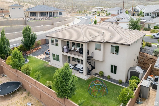 1432 Boys Pond Cir, Santa Clara, UT 84765 - aerial view of residential area with a mountainous background