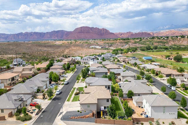 1432 Boys Pond Cir, Santa Clara, UT 84765 - aerial perspective of suburban area featuring a mountain backdrop