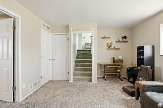 324 W 1650 N, Cedar City, UT 84721 - sitting room with carpet flooring, stairs, and baseboards