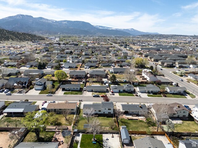 324 W 1650 N, Cedar City, UT 84721 - aerial view of property's location featuring a mountain backdrop and nearby suburban area