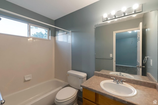 3388 W Briar Dr S, West Jordan, UT 84084 - full bath with toilet, washtub / shower combination, and vanity