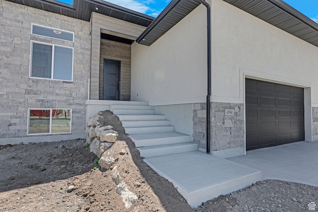 4594 S 6300 W, Hooper, UT 84315 - doorway to property with stone siding