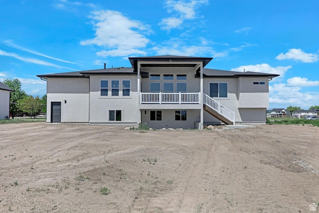 4594 S 6300 W, Hooper, UT 84315 - back of property with stucco siding and stairs