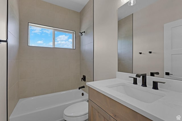 4594 S 6300 W, Hooper, UT 84315 - full bathroom featuring vanity, toilet, and bathtub / shower combination