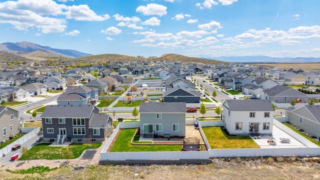 1815 E Thunder Gulch Rd, Eagle Mountain, UT 84005 - aerial perspective of suburban area with mountains