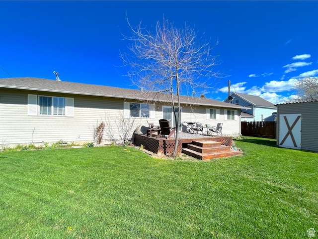 434 S 2nd E, Soda Springs, ID 83276 - rear view of property with a deck