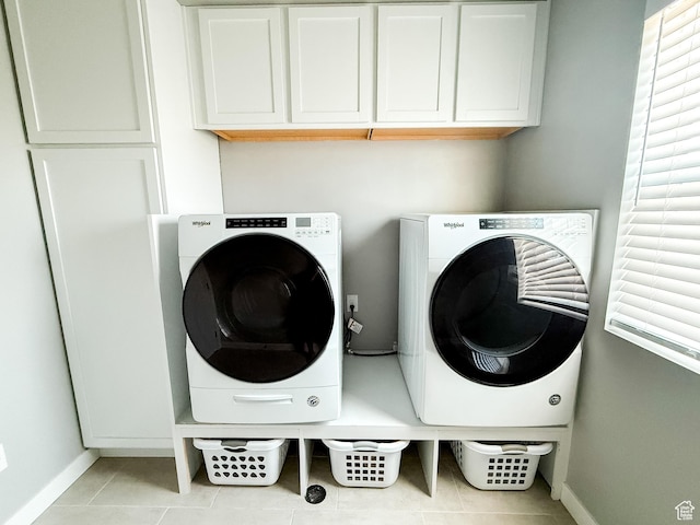 934 W 2740 N, Lehi, UT 84043 - washroom with washing machine and clothes dryer, cabinet space, tile patterned flooring, and baseboards