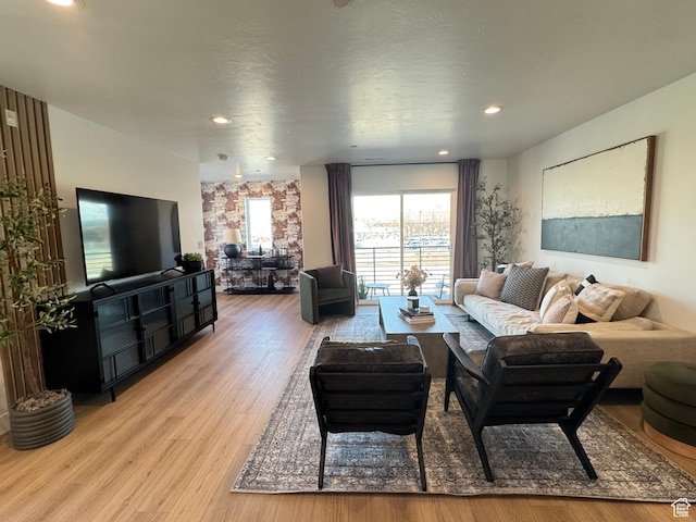 1590 S 900 W Unit 904, Salt Lake City, UT 84104 - living room with light wood finished floors and recessed lighting