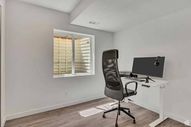 4988 W Mellow Way S, Jordan, UT 84009 - home office featuring baseboards and wood finished floors