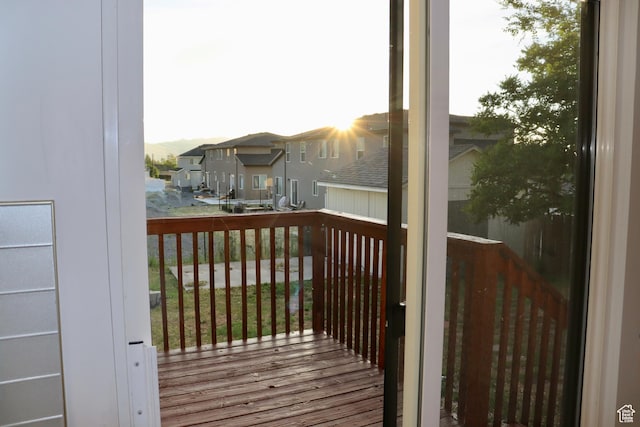 579 N 430 E Unit 2, Tooele, UT 84074 - wooden deck featuring a residential view