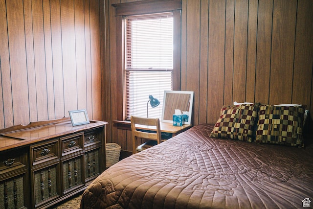 201 Bannock St, Malad City, ID 83252 - bedroom with wooden walls