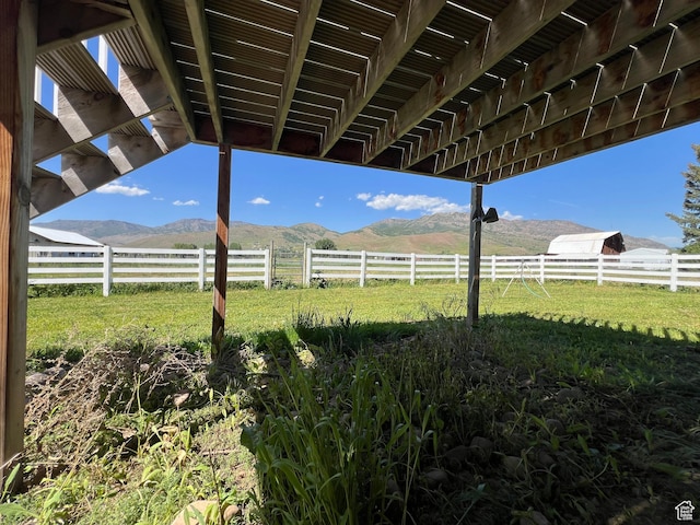 8842 E 500 S, Huntsville, UT 84317 - view of yard with a mountain view and a view of rural / pastoral area