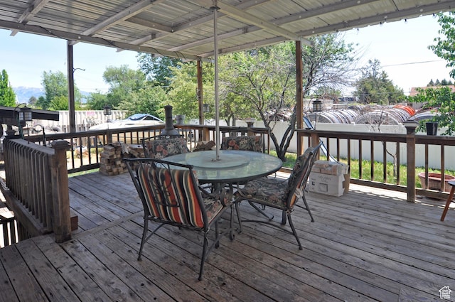 1877 W 2175 S, Syracuse, UT 84075 - deck with outdoor dining area and a fenced backyard