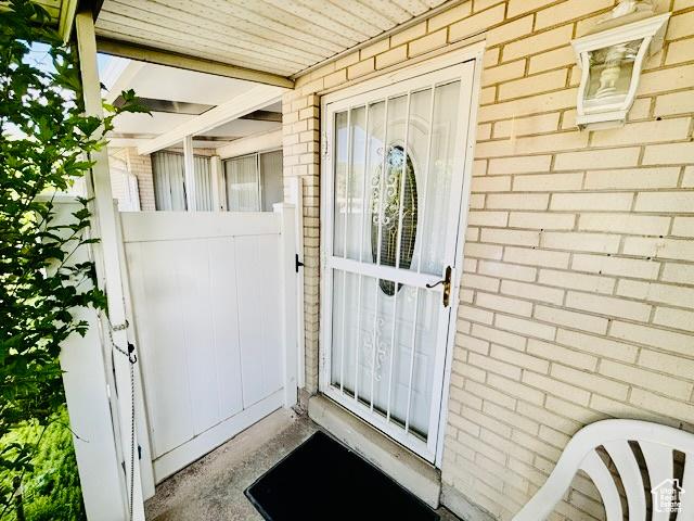 381 W 400 N Unit 12, Bountiful, UT 84010 - view of exterior entry featuring brick siding