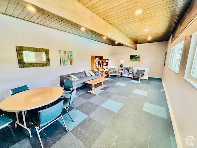 381 W 400 N Unit 12, Bountiful, UT 84010 - common area with wooden ceiling with exposed beams