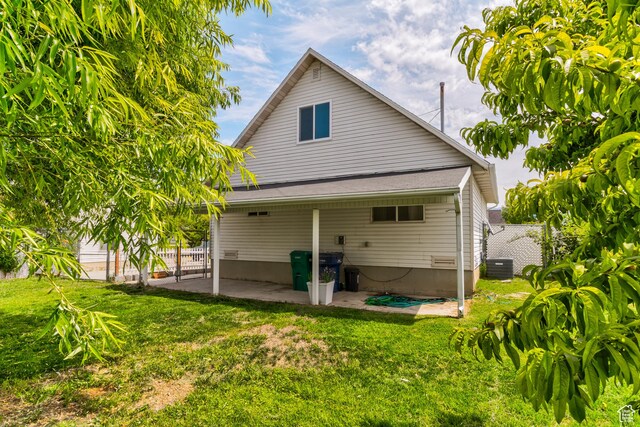 4799 S 3900 W, Roy, UT 84067 - rear view of property featuring a patio and central AC