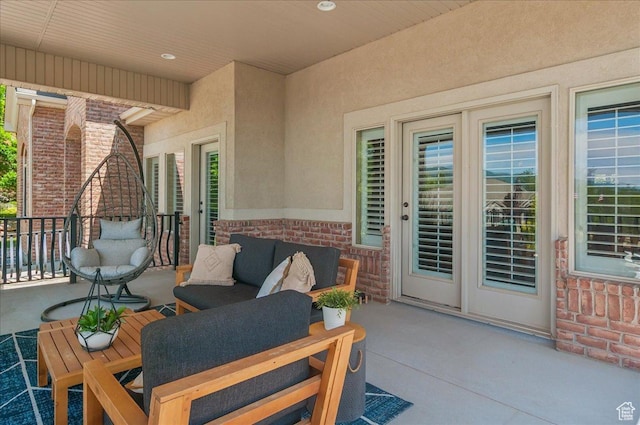 4280 S Scenic Cir E, Bountiful, UT 84010 - view of patio / terrace with an outdoor living space