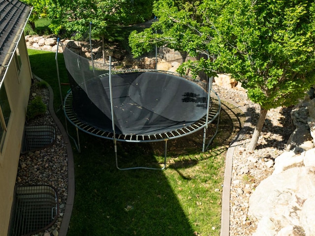 4280 S Scenic Cir E, Bountiful, UT 84010 - view of yard with a trampoline