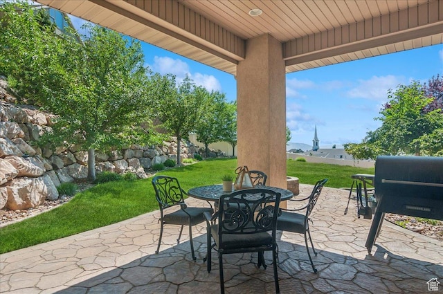 4280 S Scenic Cir E, Bountiful, UT 84010 - view of patio featuring outdoor dining area