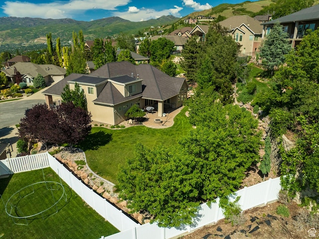4280 S Scenic Cir E, Bountiful, UT 84010 - aerial view of residential area featuring a mountain backdrop