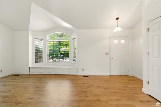 1553 N 1525 E, Logan, UT 84341 - entrance foyer featuring lofted ceiling, light wood-style flooring, and baseboards