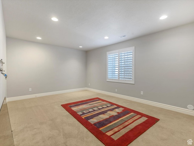 5767 S Erekson Ln, Murray, UT 84107 - empty room featuring light colored carpet, recessed lighting, and baseboards
