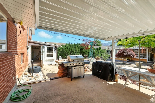5226 S 200 W, Washington Terrace, UT 84405 - view of patio / terrace with area for grilling
