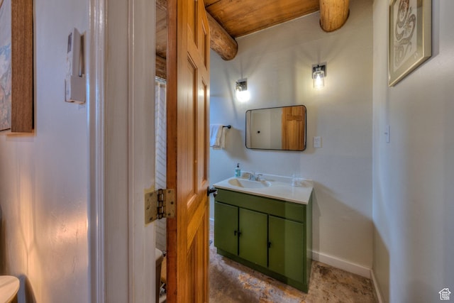 7020 E Creekside Ln, Castle Valley, UT 84532 - bathroom with vanity and baseboards