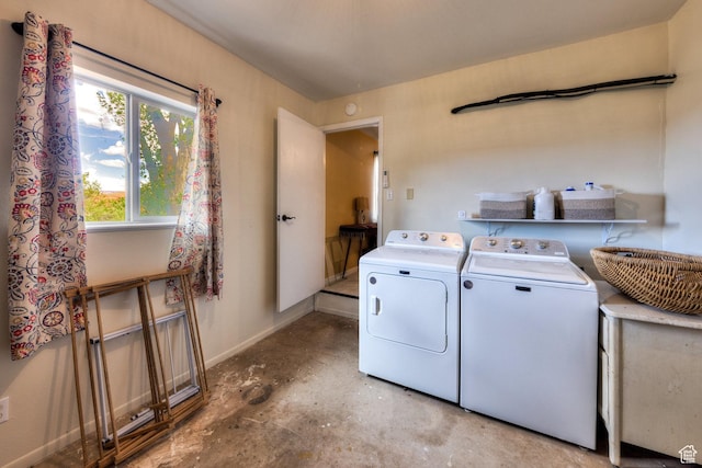 7020 E Creekside Ln, Castle Valley, UT 84532 - washroom with washer and dryer, healthy amount of natural light, and baseboards