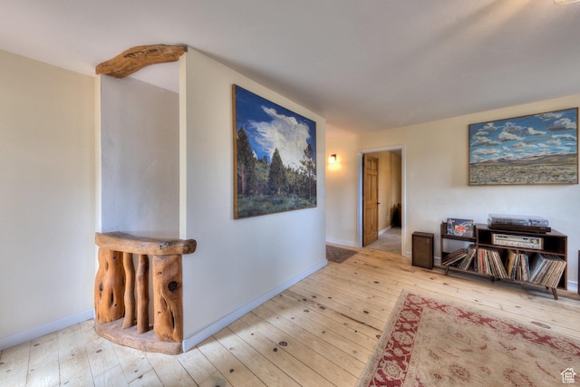 7020 E Creekside Ln, Castle Valley, UT 84532 - hall featuring hardwood / wood-style floors and baseboards
