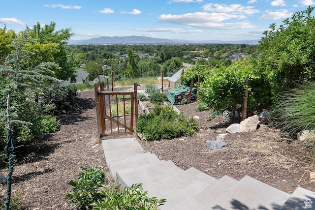 663 N 880 E, Springville, UT 84663 - gate with a garden and a mountain view