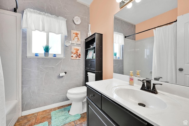 7776 S 2175 E, South Weber, UT 84405 - full bath with vanity, toilet, and shower / bathtub combination with curtain