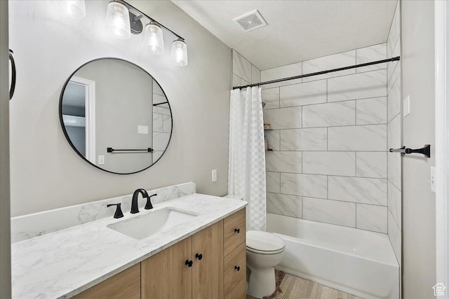 789 W 2005 N, Clinton, UT 84015 - full bath with vanity, toilet, shower / bath combo with shower curtain, and tile patterned floors