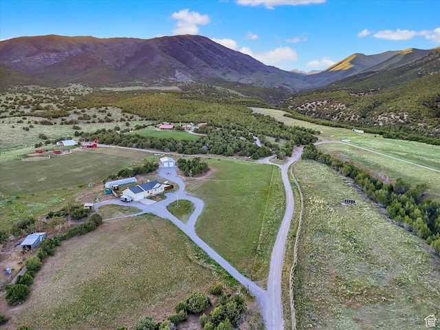 1293 N Buck Run Rd, Rush Valley, UT 84069 - aerial overview of property's location with mountains and rural landscape