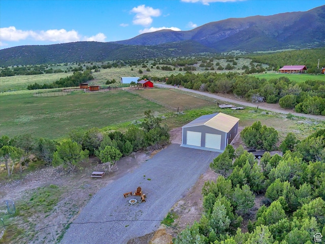 1293 N Buck Run Rd, Rush Valley, UT 84069 - aerial view of sparsely populated area featuring a mountainous background
