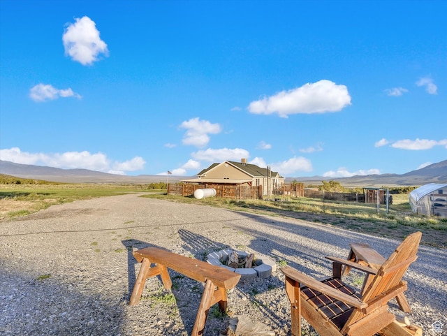 1293 N Buck Run Rd, Rush Valley, UT 84069 - view of yard featuring a mountain view