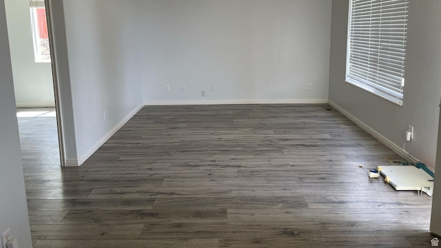 288 N Peach St, Santaquin, UT 84655 - unfurnished room with dark wood-style flooring and baseboards