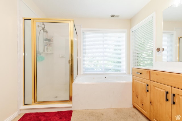 1809 E 1815 N, North Logan, UT 84341 - bathroom with a stall shower, vanity, and a bath