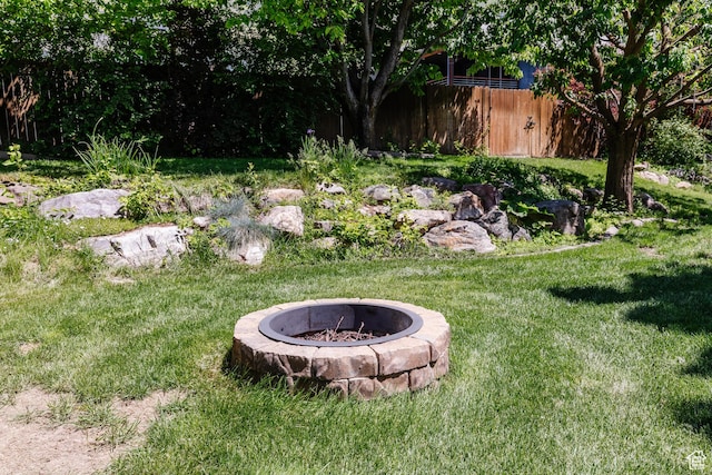 1809 E 1815 N, North Logan, UT 84341 - view of yard with a fire pit