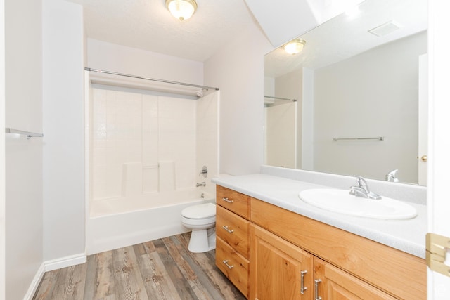 1809 E 1815 N, North Logan, UT 84341 - bathroom featuring vanity, wood finished floors, tub / shower combination, and toilet