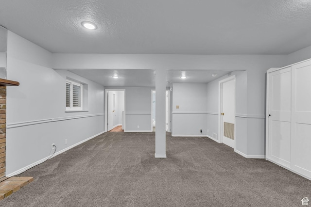 648 E 6870 S, Midvale, UT 84047 - finished basement featuring carpet flooring, a textured ceiling, baseboards, and recessed lighting