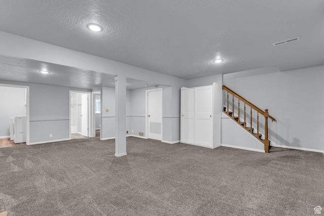 648 E 6870 S, Midvale, UT 84047 - below grade area with carpet flooring, baseboards, stairs, and recessed lighting