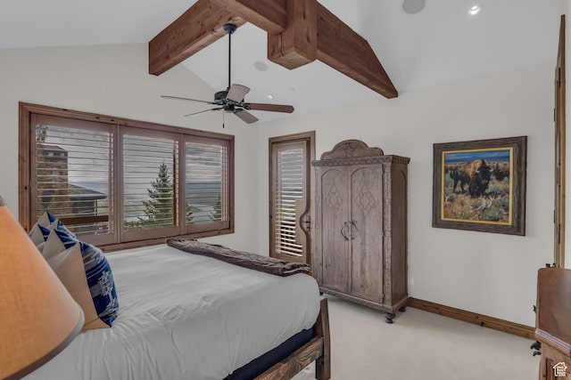 9968 Summit View Dr, Heber City, UT 84032 - bedroom featuring light carpet, recessed lighting, a ceiling fan, and baseboards