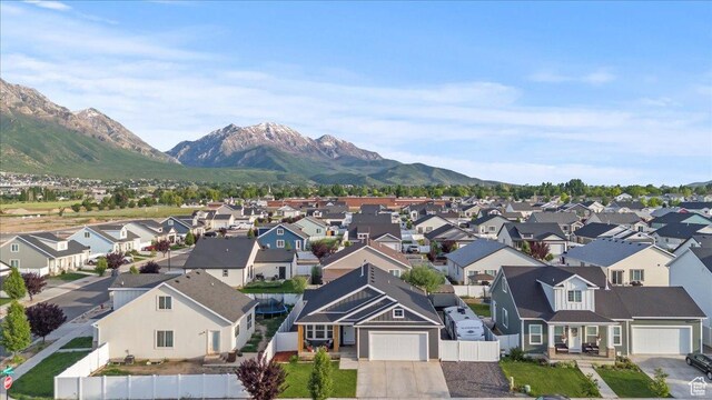 116 E 970 N, Santaquin, UT 84655 - aerial perspective of suburban area with a mountainous background
