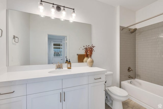 162 W 350 N, Vineyard, UT 84059 - bathroom featuring vanity, shower / tub combination, and toilet
